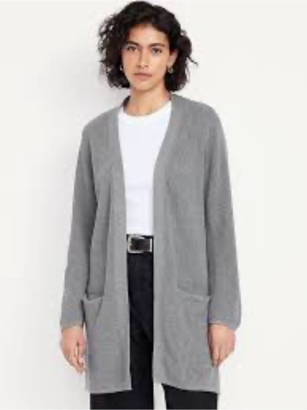 Old Navy Textured Open-Front Longline Cardigan Sweater (4X)